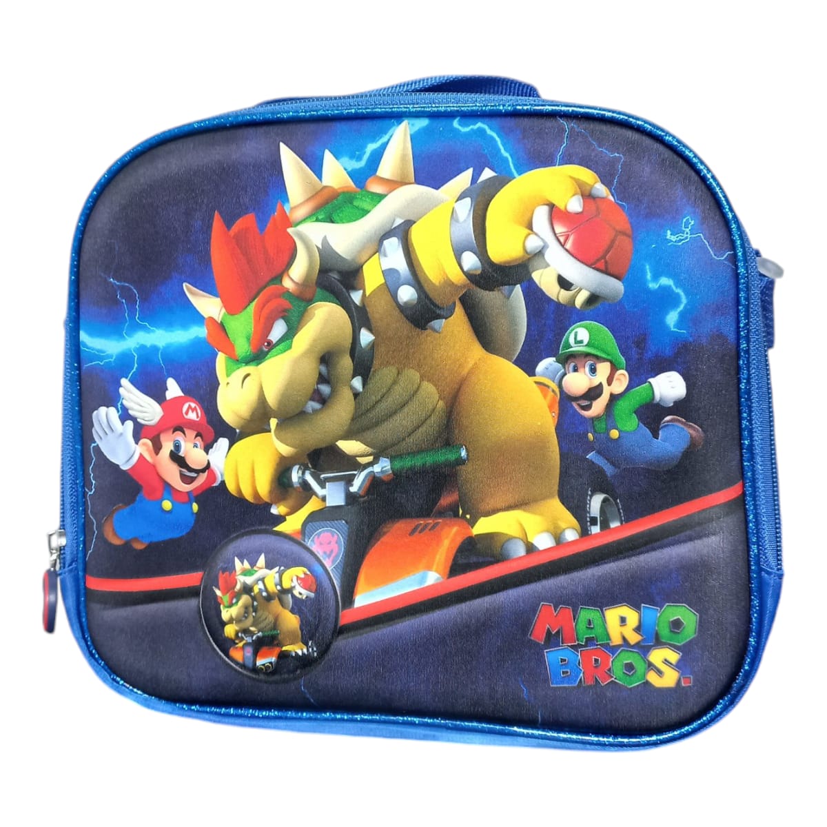 Mochila Escolar Lapicera Lonchera Térmica 3piezas Mochilas Para Niños Primaria Con Gran Capacidad  Dibujo 3D Mario Bross