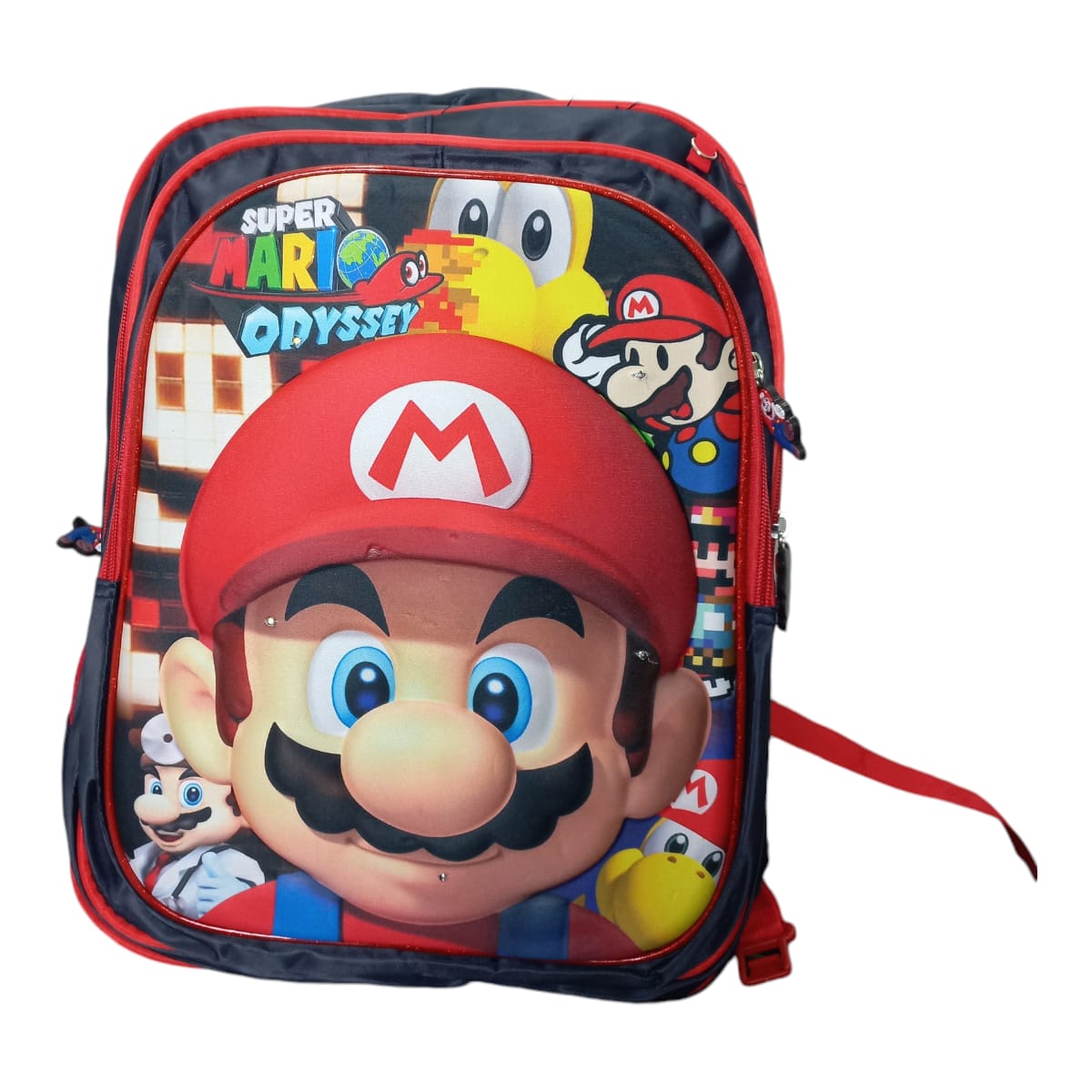 Mochila Escolar Lapicera Lonchera Térmica 3piezas Mochilas Para Niños Primaria Con Gran Capacidad  Dibujo 3D Mario Bross