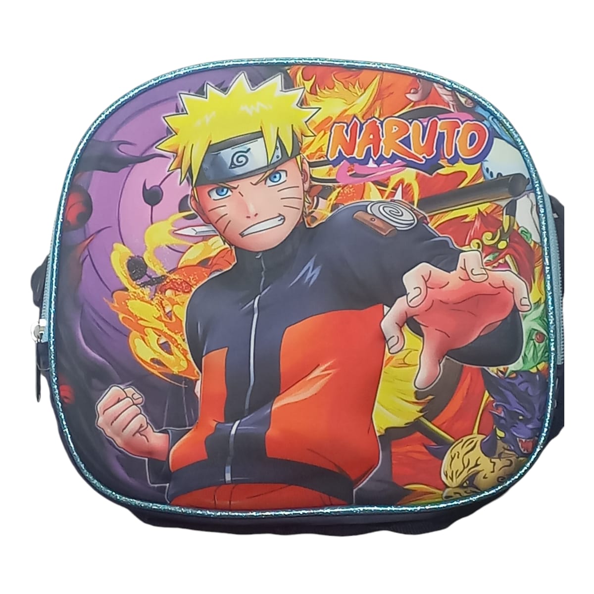 Mochila Escolar Lapicera Lonchera Térmica 3piezas Mochilas Para Niños Primaria Con Gran Capacidad Figura 3D Naruto