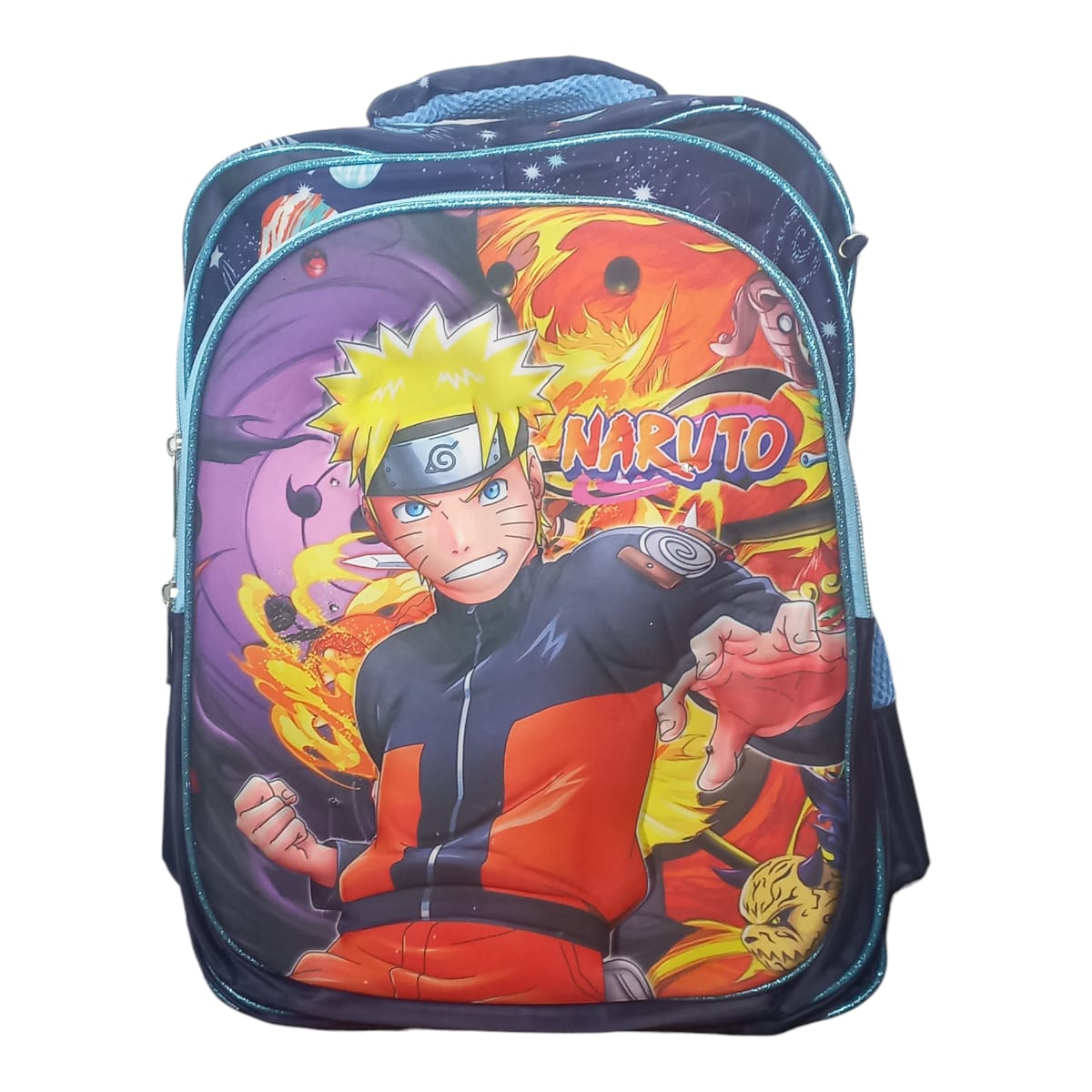 Mochila Escolar Lapicera Lonchera Térmica 3piezas Mochilas Para Niños Primaria Con Gran Capacidad Figura 3D Naruto