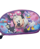 Mochila Escolar Lapicera Lonchera Térmica 3piezas Mochilas Para Niños Primaria Con Gran Capacidad Dibujo 3D Minnie