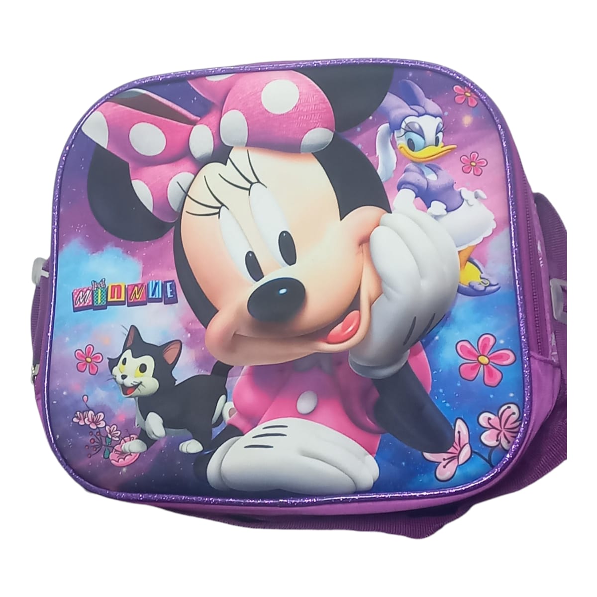 Mochila Escolar Lapicera Lonchera Térmica 3piezas Mochilas Para Niños Primaria Con Gran Capacidad Dibujo 3D Minnie