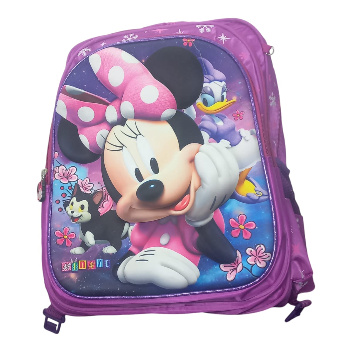 Mochila Escolar Lapicera Lonchera Térmica 3piezas Mochilas Para Niños Primaria Con Gran Capacidad Dibujo 3D Minnie