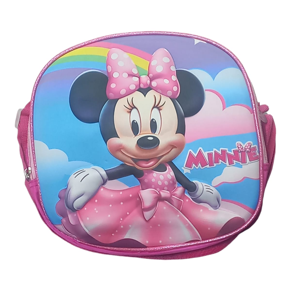 Mochila Escolar Lapicera Lonchera Térmica 3piezas Mochilas Para Niños Primaria Con Gran Capacidad Dibujo 3D Minnie