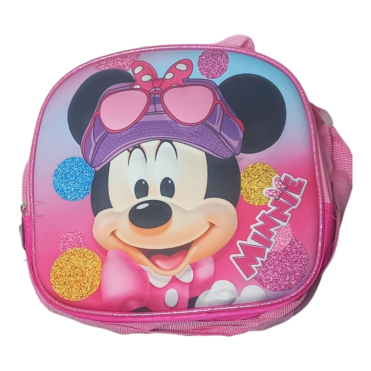 Mochila Escolar Lapicera Lonchera Térmica 3piezas Mochilas Para Niños Primaria Con Gran Capacidad Dibujo 3D Minnie