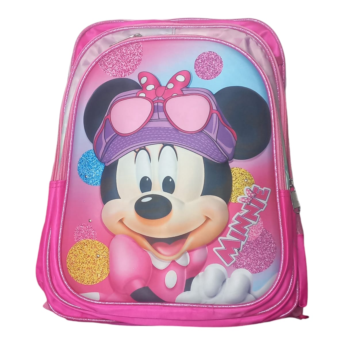 Mochila Escolar Lapicera Lonchera Térmica 3piezas Mochilas Para Niños Primaria Con Gran Capacidad Dibujo 3D Minnie