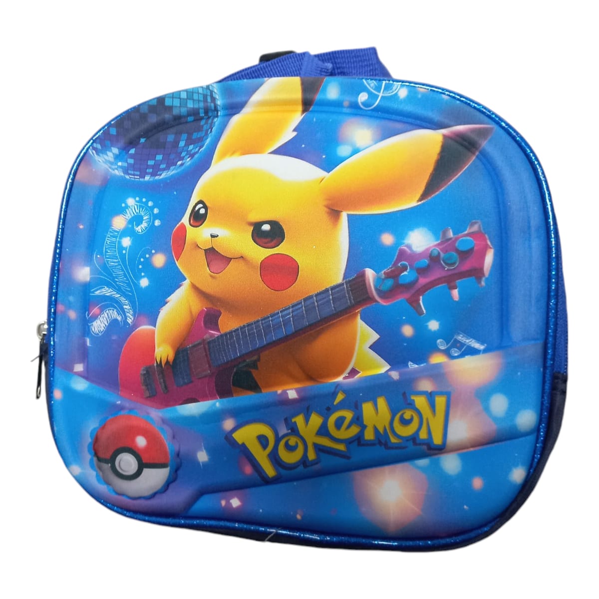 Mochila Escolar Lapicera Lonchera Térmica 3piezas Mochilas Para Niños Primaria Con Gran Capacidad Dibujo 3D Pikachu