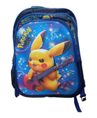 Mochila Escolar Lapicera Lonchera Térmica 3piezas Mochilas Para Niños Primaria Con Gran Capacidad Dibujo 3D Pikachu