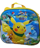 Mochila Escolar Lapicera Lonchera Térmica 3piezas Mochilas Para Niños Primaria Con Gran Capacidad Dibujo 3D Pikachu