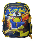 Mochila Escolar Lapicera Lonchera Térmica 3piezas Mochilas Para Niños Primaria Con Gran Capacidad Dibujo 3D Pikachu