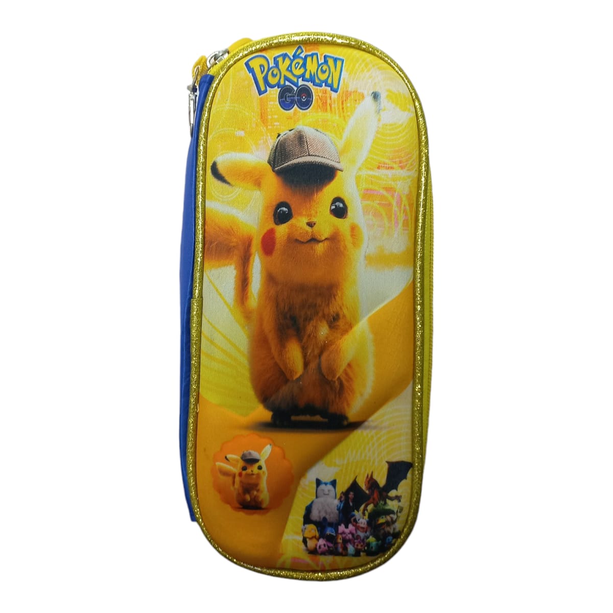 Mochila Escolar Lapicera Lonchera Térmica 3piezas Mochilas Para Niños Primaria Con Gran Capacidad Dibujo 3D Pikachu