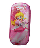 Mochila Escolar Lapicera Lonchera Térmica 3piezas Mochilas Para Niños Primaria Con Gran Capacidad Dibujo 3D Peach