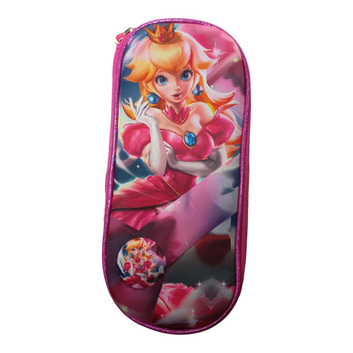 Mochila Escolar Lapicera Lonchera Térmica 3piezas Mochilas Para Niños Primaria Con Gran Capacidad Dibujo 3D Peach