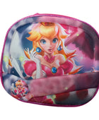 Mochila Escolar Lapicera Lonchera Térmica 3piezas Mochilas Para Niños Primaria Con Gran Capacidad Dibujo 3D Peach