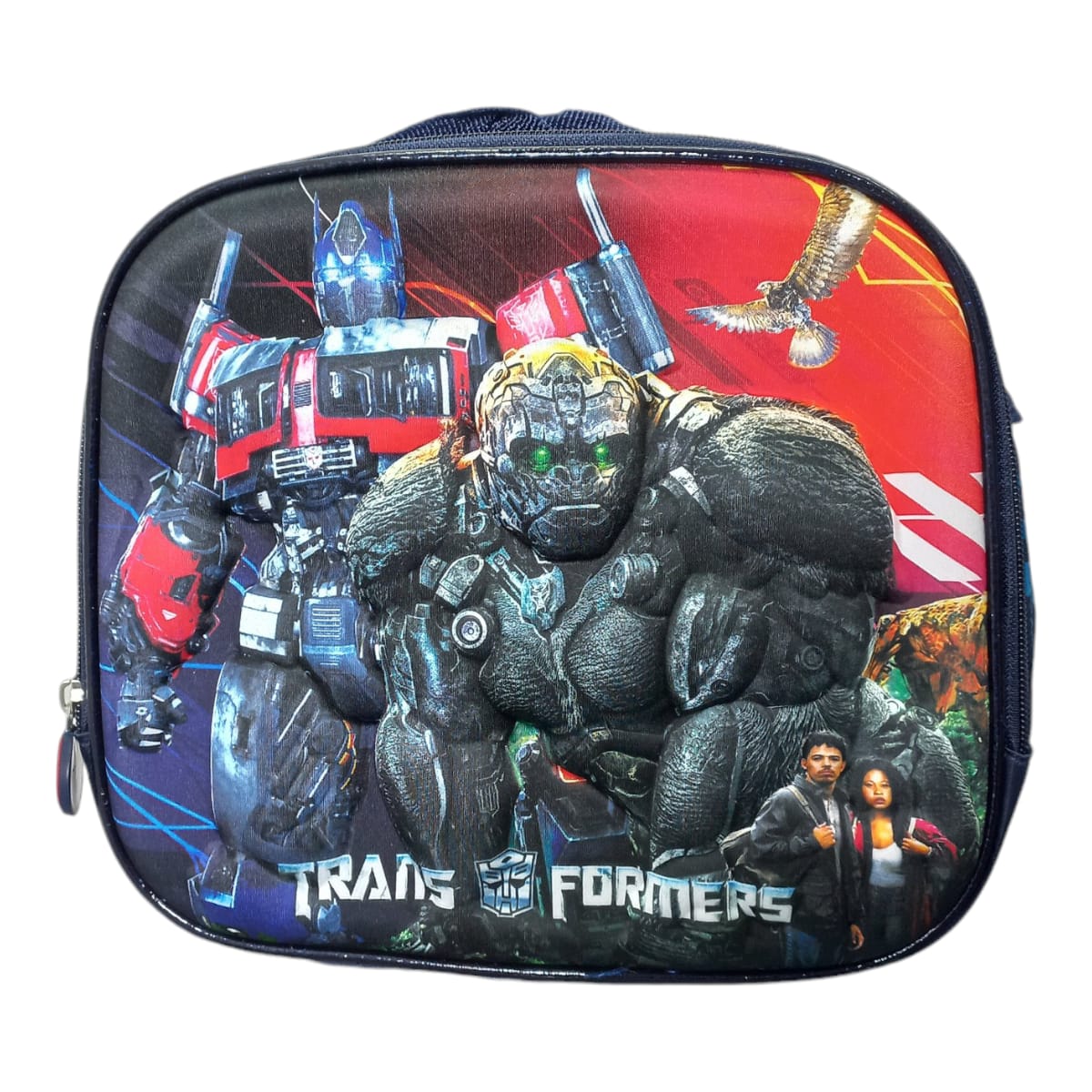 Mochila Escolar Lapicera Lonchera Térmica 3piezas Mochilas Para Niños Primaria Con Gran Capacidad Dibujo 3D Transformers