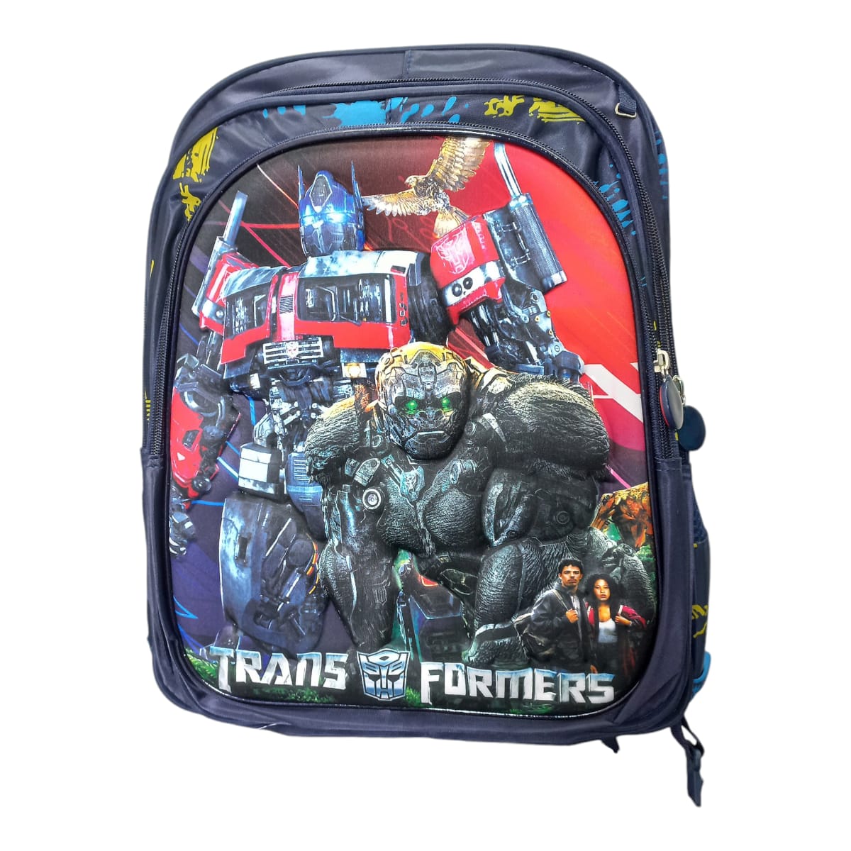 Mochila Escolar Lapicera Lonchera Térmica 3piezas Mochilas Para Niños Primaria Con Gran Capacidad Dibujo 3D Transformers