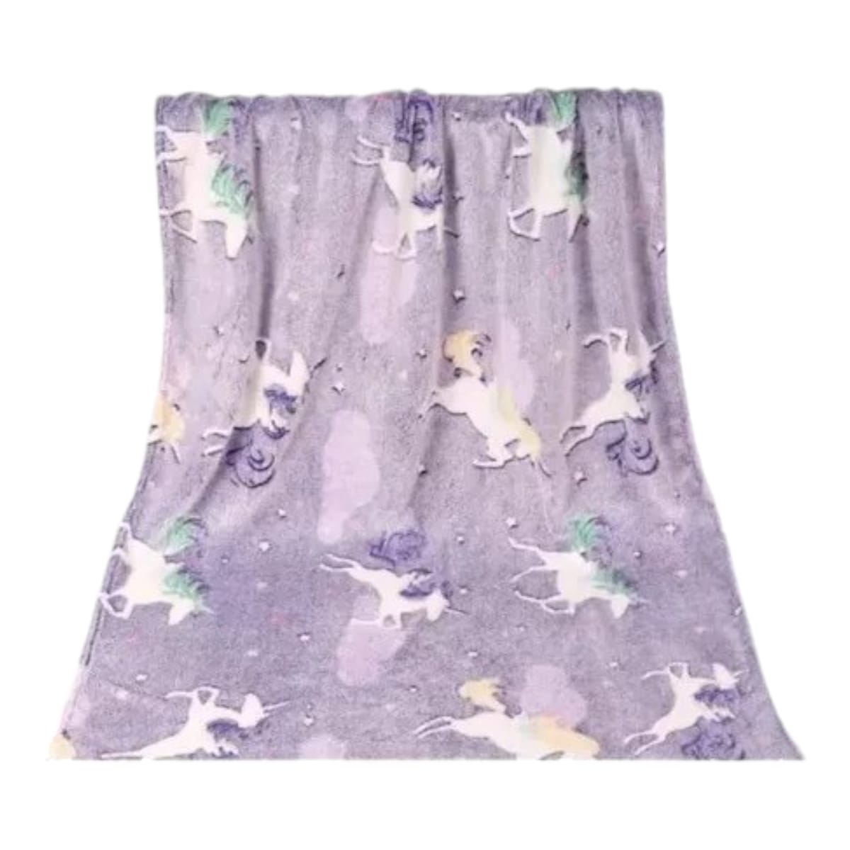 Cobija Frazada Individual Mágica Brilla Obscuridad Glow Dark