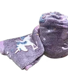 Cobija Frazada Individual Mágica Brilla Obscuridad Glow Dark