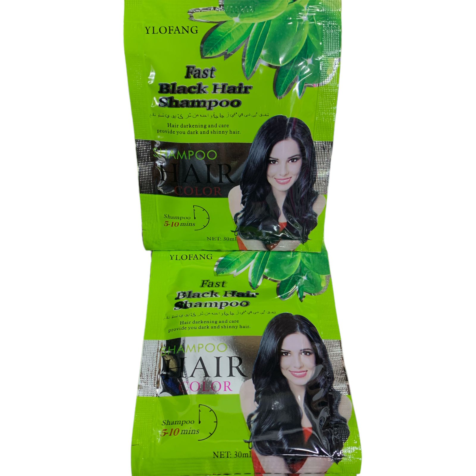 Shampoo Tinte Negro Instantáneo Cubre Canas Coreano 30ml Cu