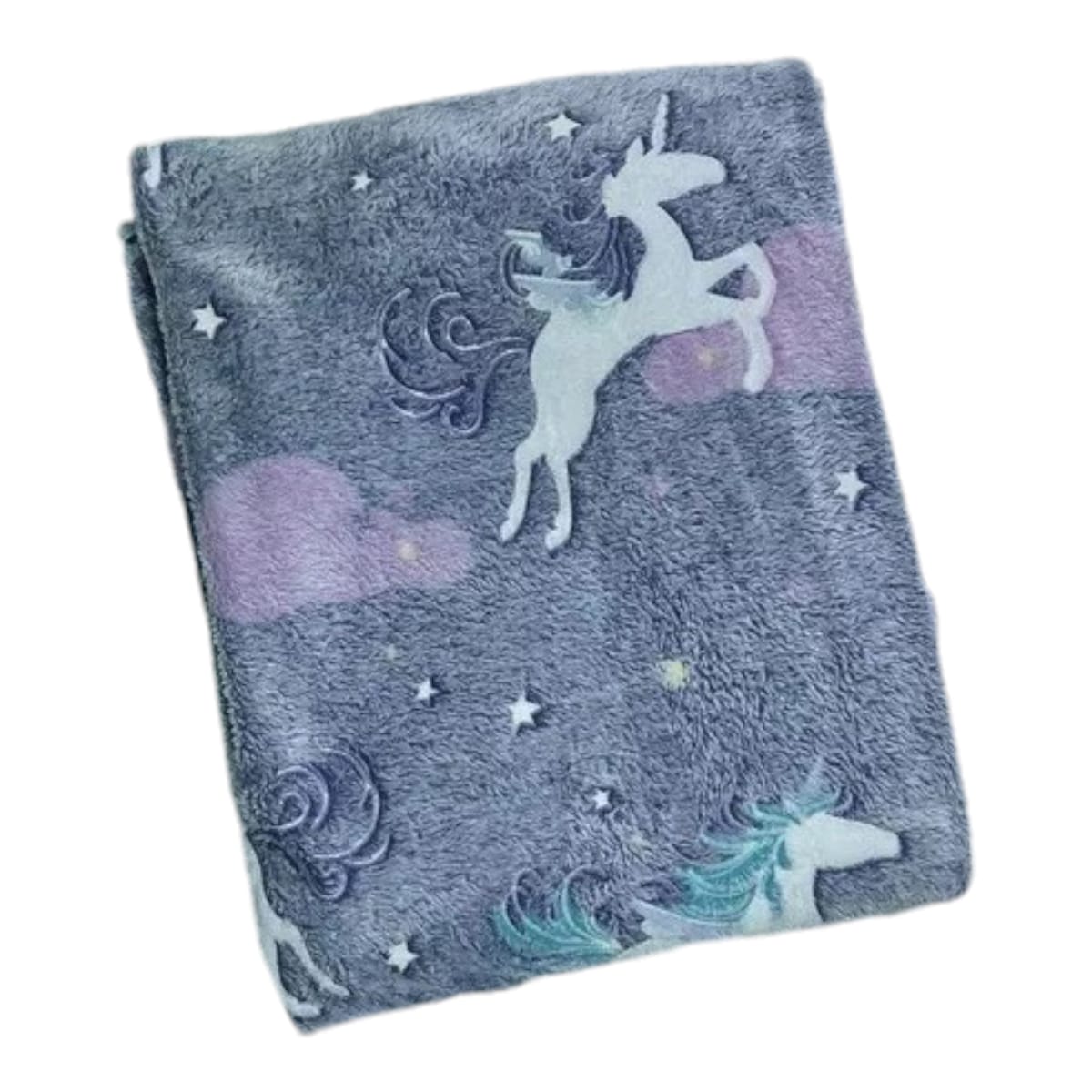 Cobija Frazada Individual Mágica Brilla Obscuridad Glow Dark