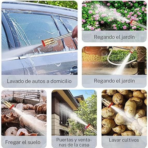 Pistola Hidrolavadora Inalámbrica Portátil 48V