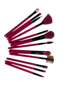 Kit Brochas Pelo Sintético Para Maquillaje Con Estuche 12pzs