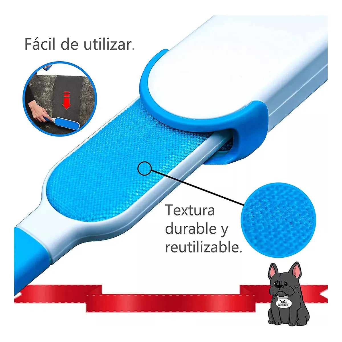 Cepillo Removedor De Pelo Y Pelusa De Mascota Muebles Ropa