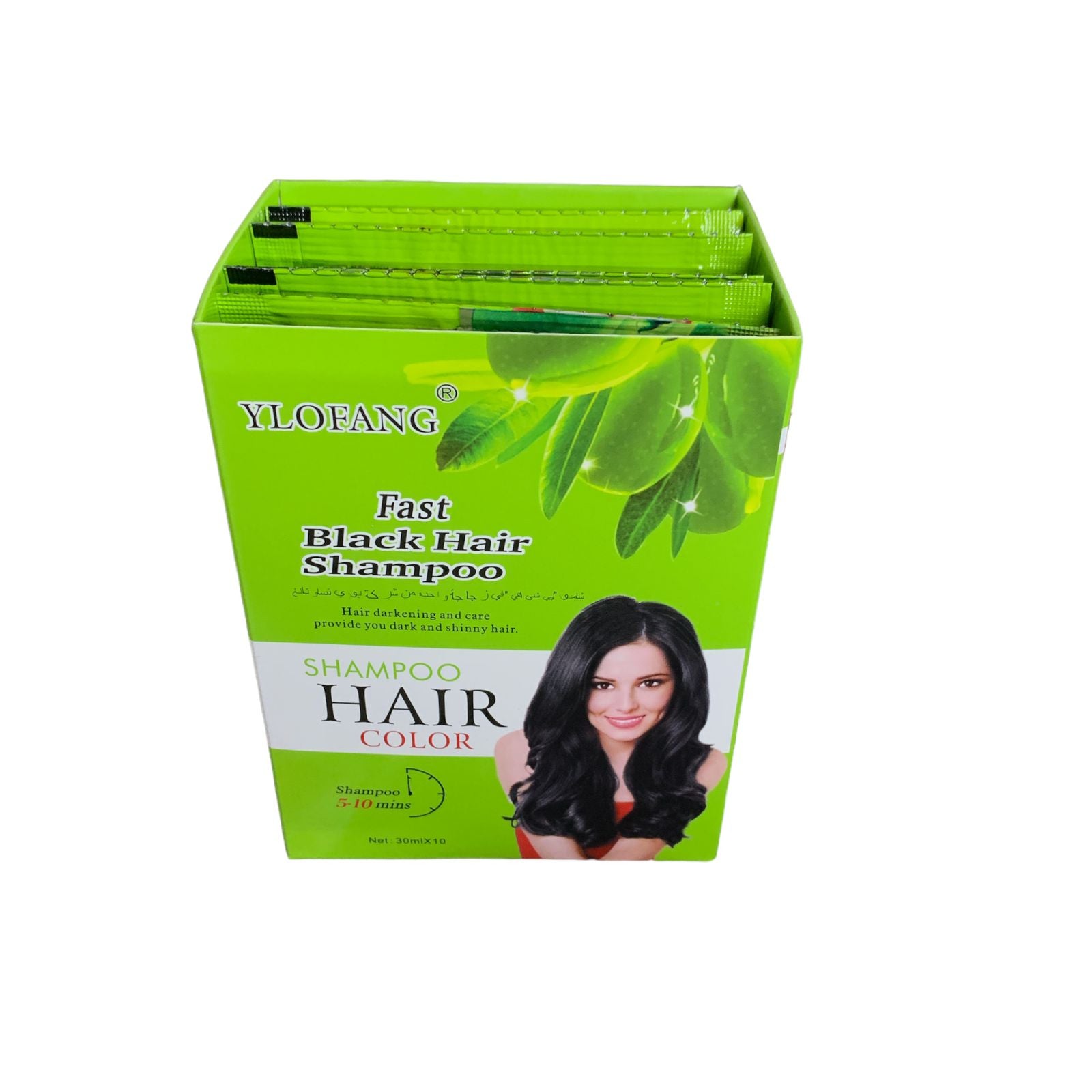 Shampoo Tinte Negro Instantáneo Cubre Canas Coreano 30ml Cu