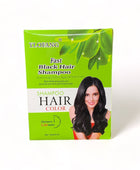 Shampoo Tinte Negro Instantáneo Cubre Canas Coreano 30ml Cu