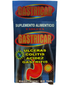 Gastricar 60 Tabletas Suplemento para Ulceras, Colitis, Acidez y Gastritis