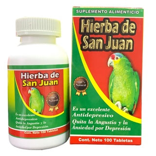 Hierba De San Juan - 100 Tabletas - Antidepresivo Y Ansiedad