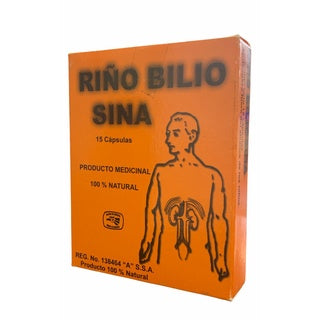Riño Biliosina 15 Capsulas Diuretico Para Los Riñones 3 Pzas  --  45 Capsulas en total