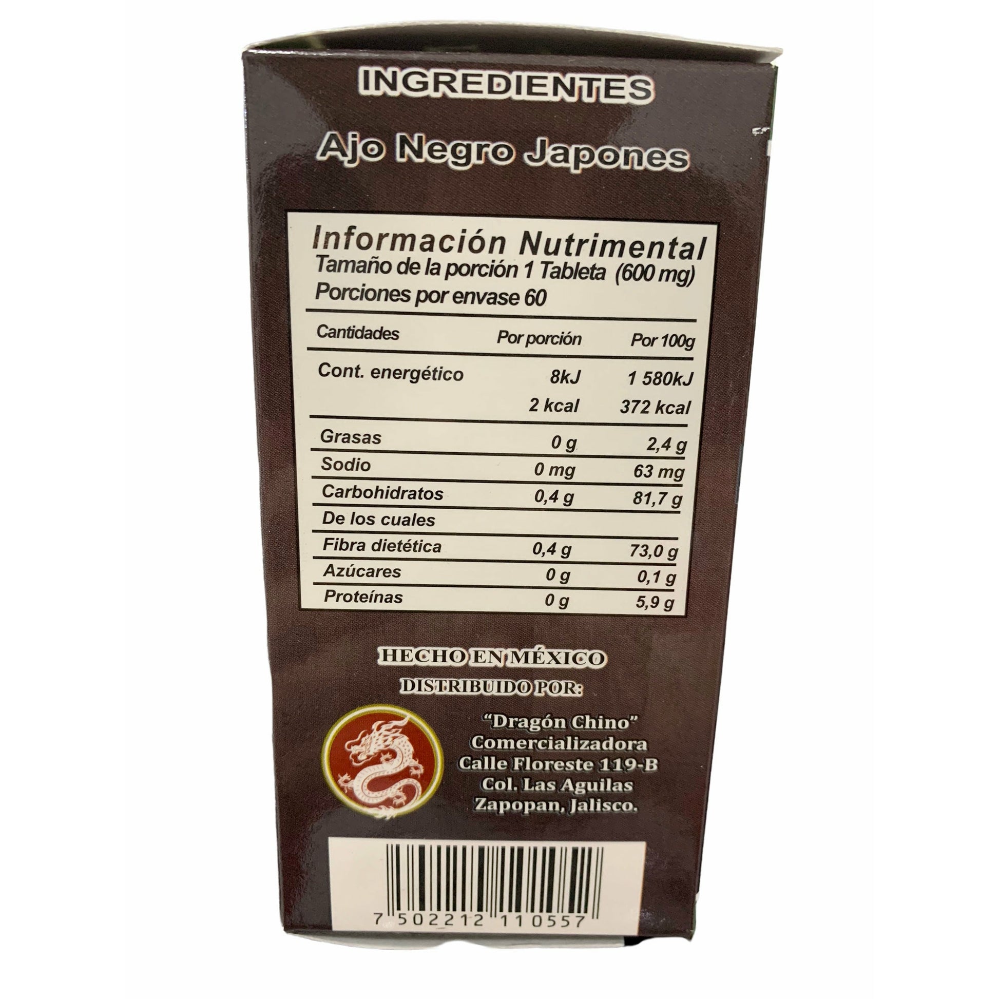 Ajo Negro Japones Kura Ninniku Original Con 100 Tabletas