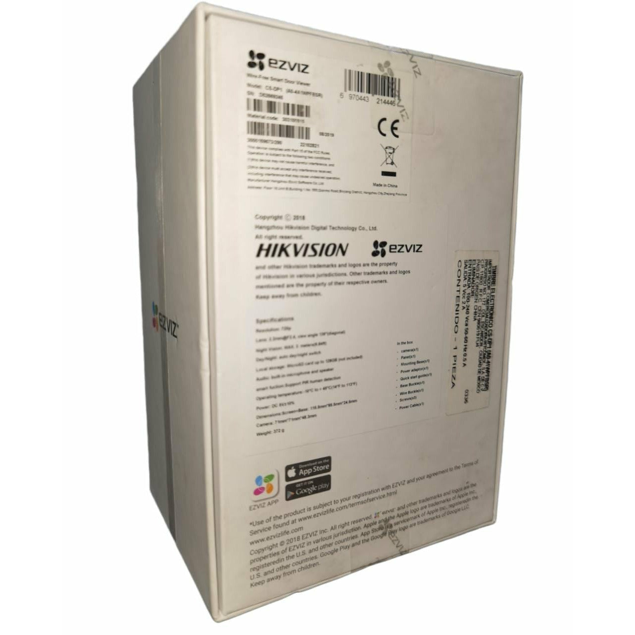 Timbre Inteligente Con Pantalla Y Camara Ezviz Dp1 Favorito