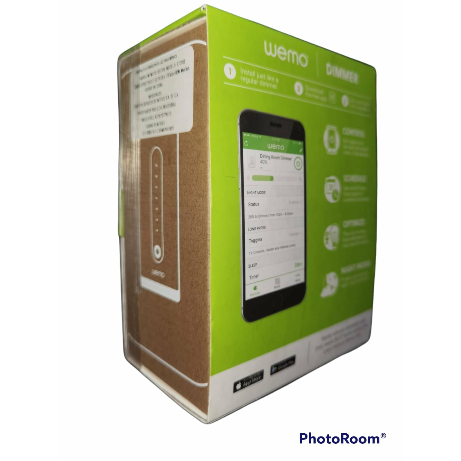 Interruptor Inteligente Wemo Wi-fi Dimmer Alexa - Google