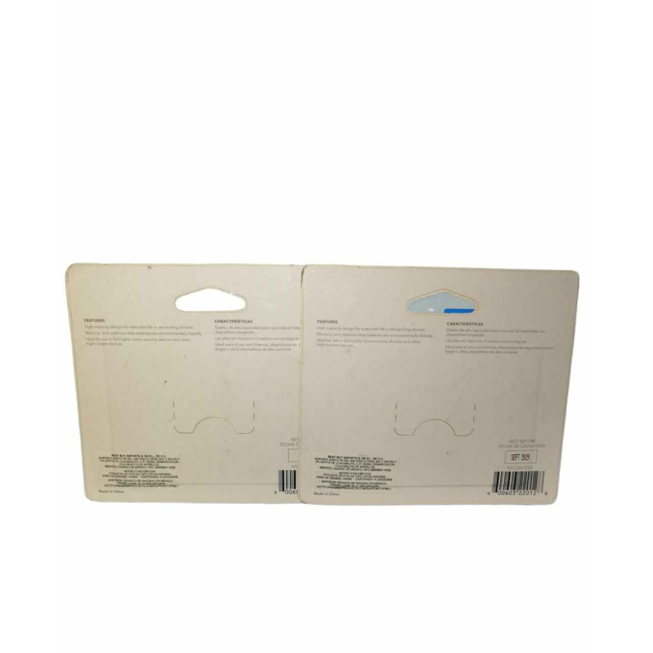 Pilas Cr123 Insignia Lithium 2 Pack De 6 Pilas