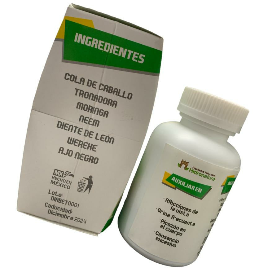 Diabetes Suplemento Alimenticio Reforzado Con Moringa 120 Tabletas De 1 Gramo