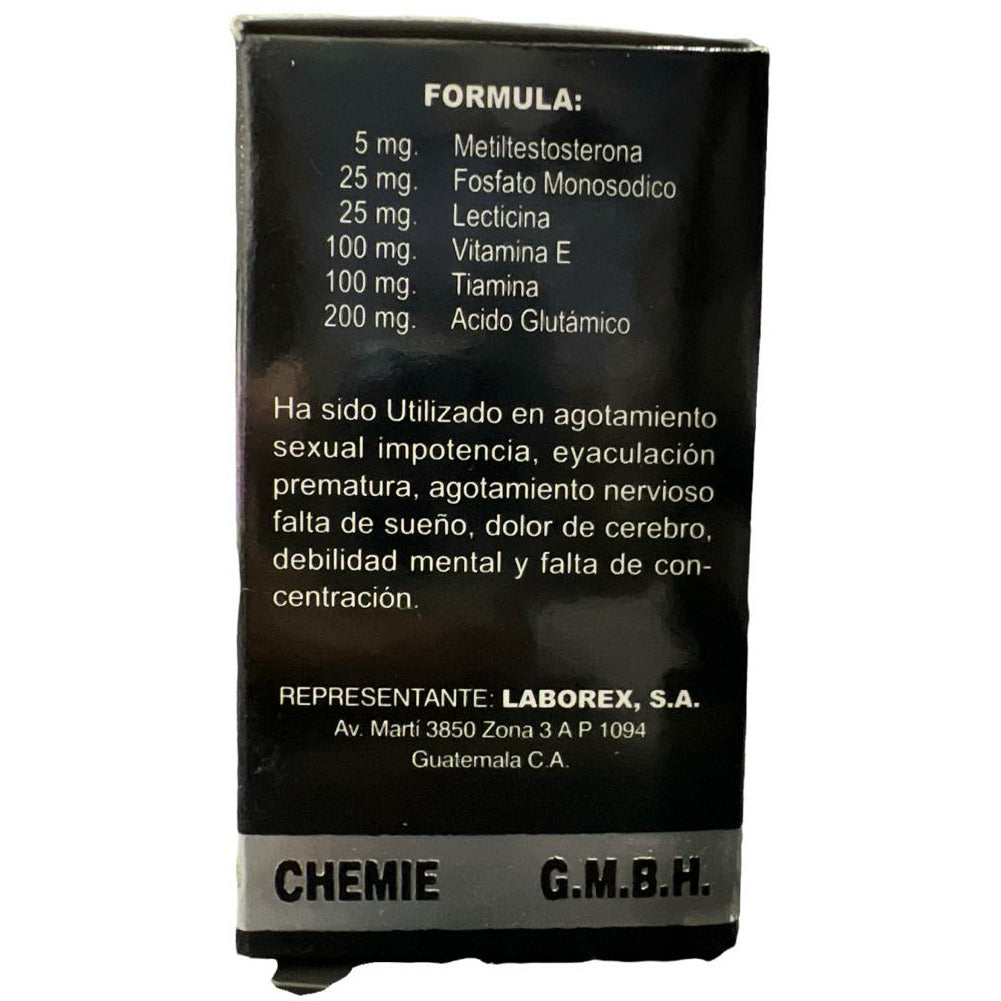 Sukrol Vigor Original Hombre 50 Grageas Vigor Sexual, Cerebro Y Nervios