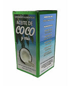 50 Cápsulas Suplemento Aceite de Coco y Chía Intestino Hígado