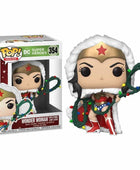 Funko Pop Wonder Woman Con Lazo De Luces Navideñas #354